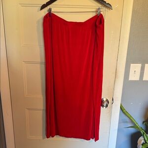 Maggie Barnes Vibrant Red Maxi Skirt
